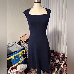 Ralph Lauren Elegant Navy Blue cashmereWomen's Dress